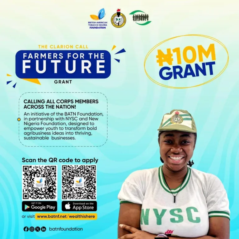 Application for British American Tobacco Nigeria Foundation Farmer Grant