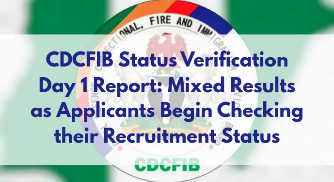 Latest updates for CDCFIB Status Verification Report for Day 1