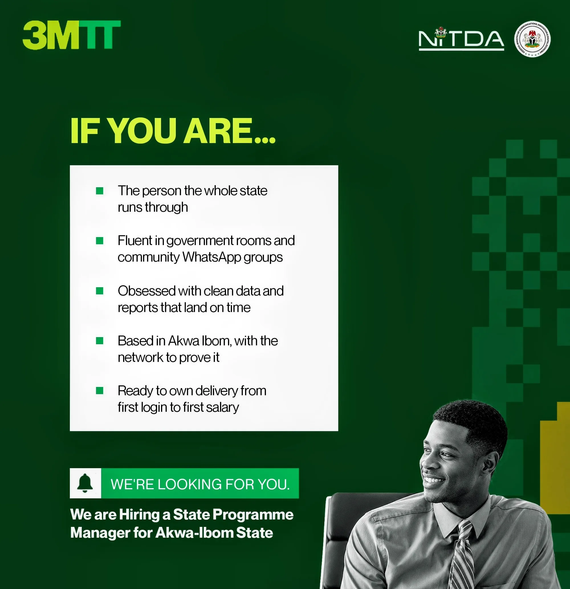 Federal Government 3MTT Programme State Programme Manager Recruitment 2
