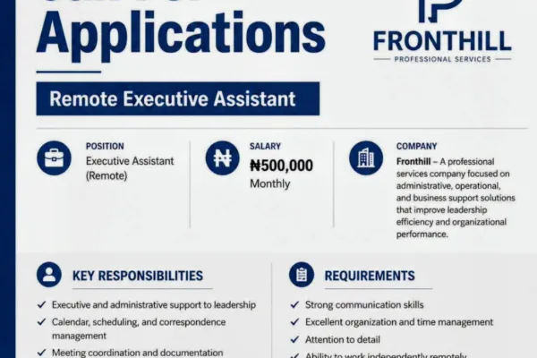 Apply for Fronthill Professional Services
