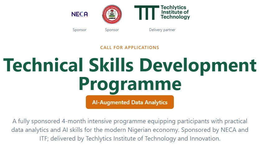 Application for ITF and NECA Technical Skills Development Programme