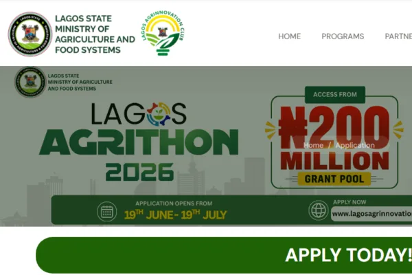 Application now open for Lagos State Agrithon Grant