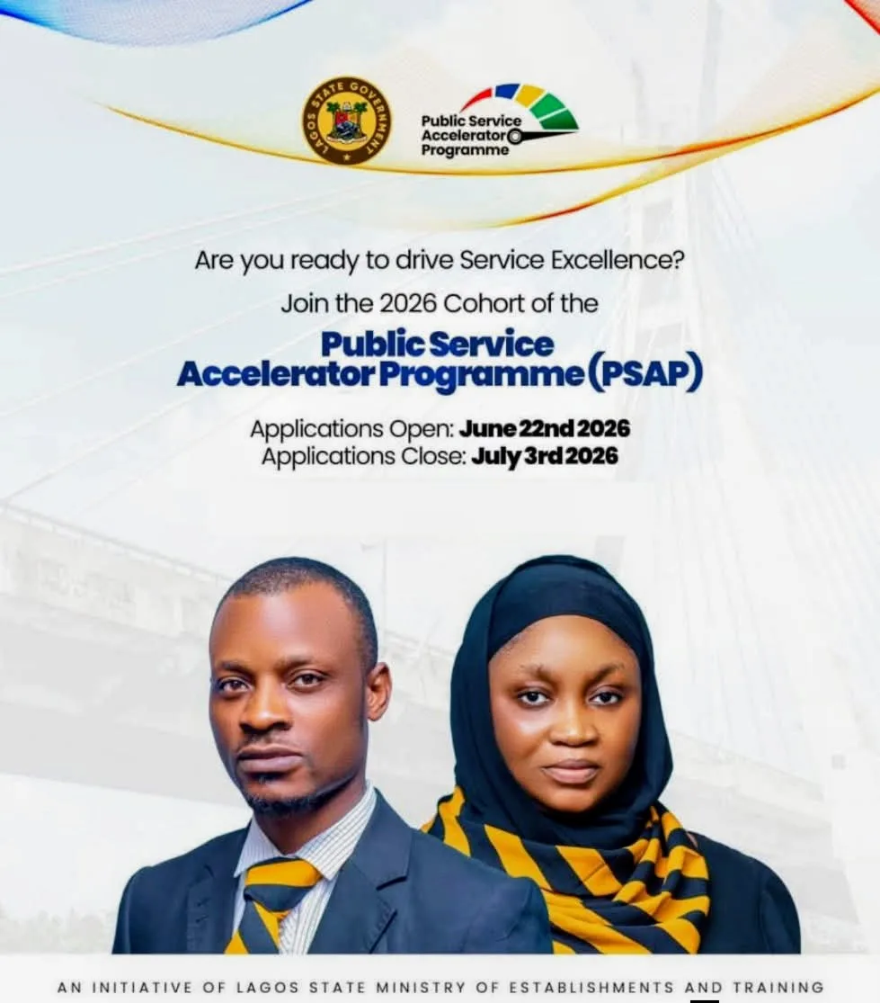 Application now open for Lagos State Public Service Programme