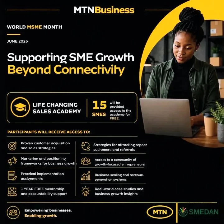 Application for 2026 MTN Business Life Changing Sales Academy