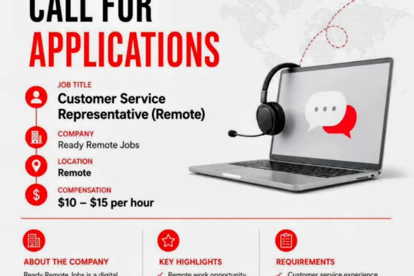 Apply for Ready Remote Jobs Customer Service