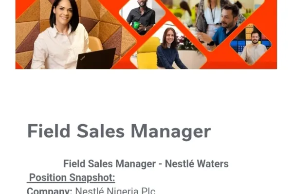 Apply for Nestlé Nigeria Field Sales Manager Vacancies
