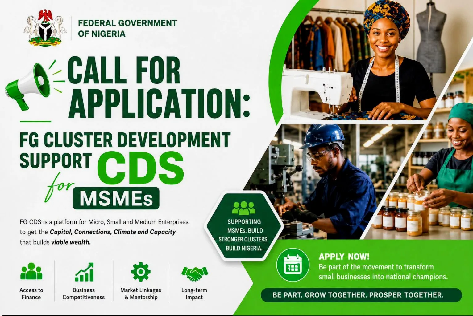 federal government smedan cluster development support
