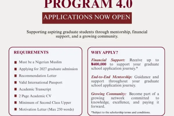 Al musaafir foundation Scholarship