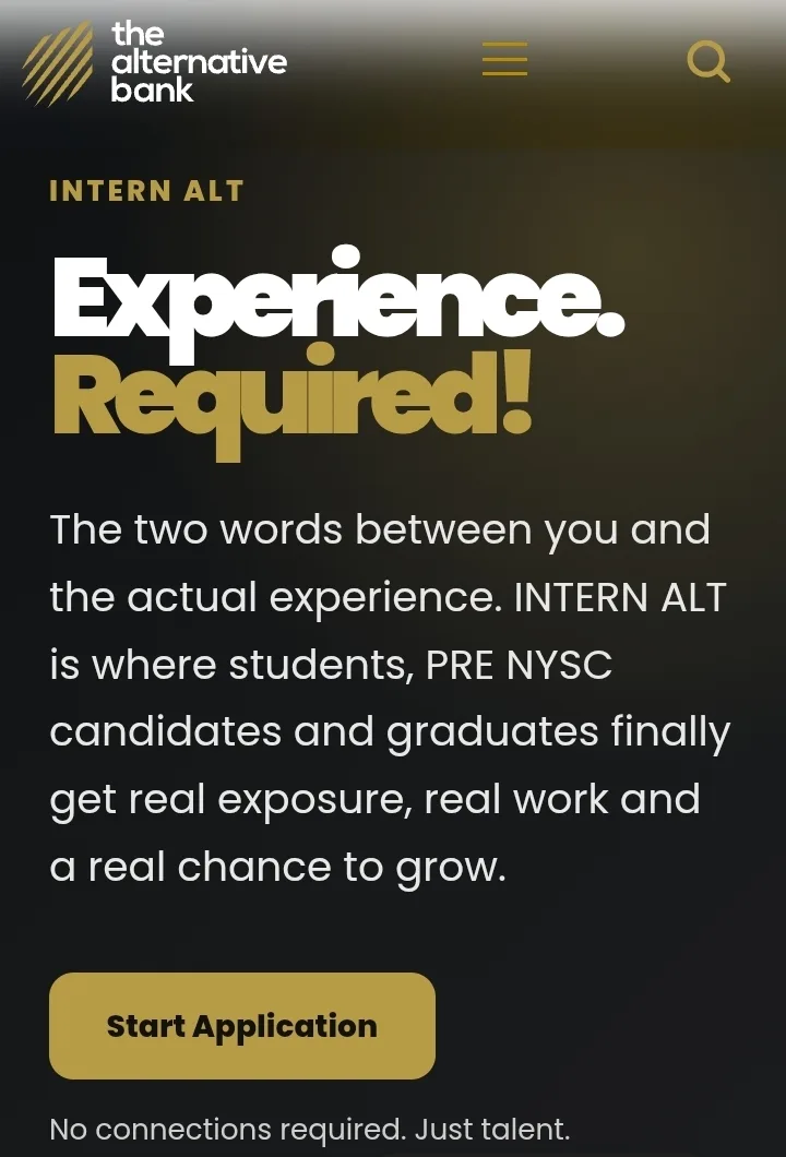Apply for Alternative Bank Intern Alt