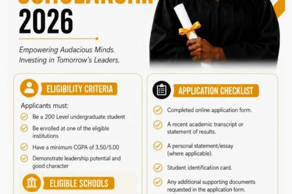 Apply for Audacity Scholarship Programme 2026