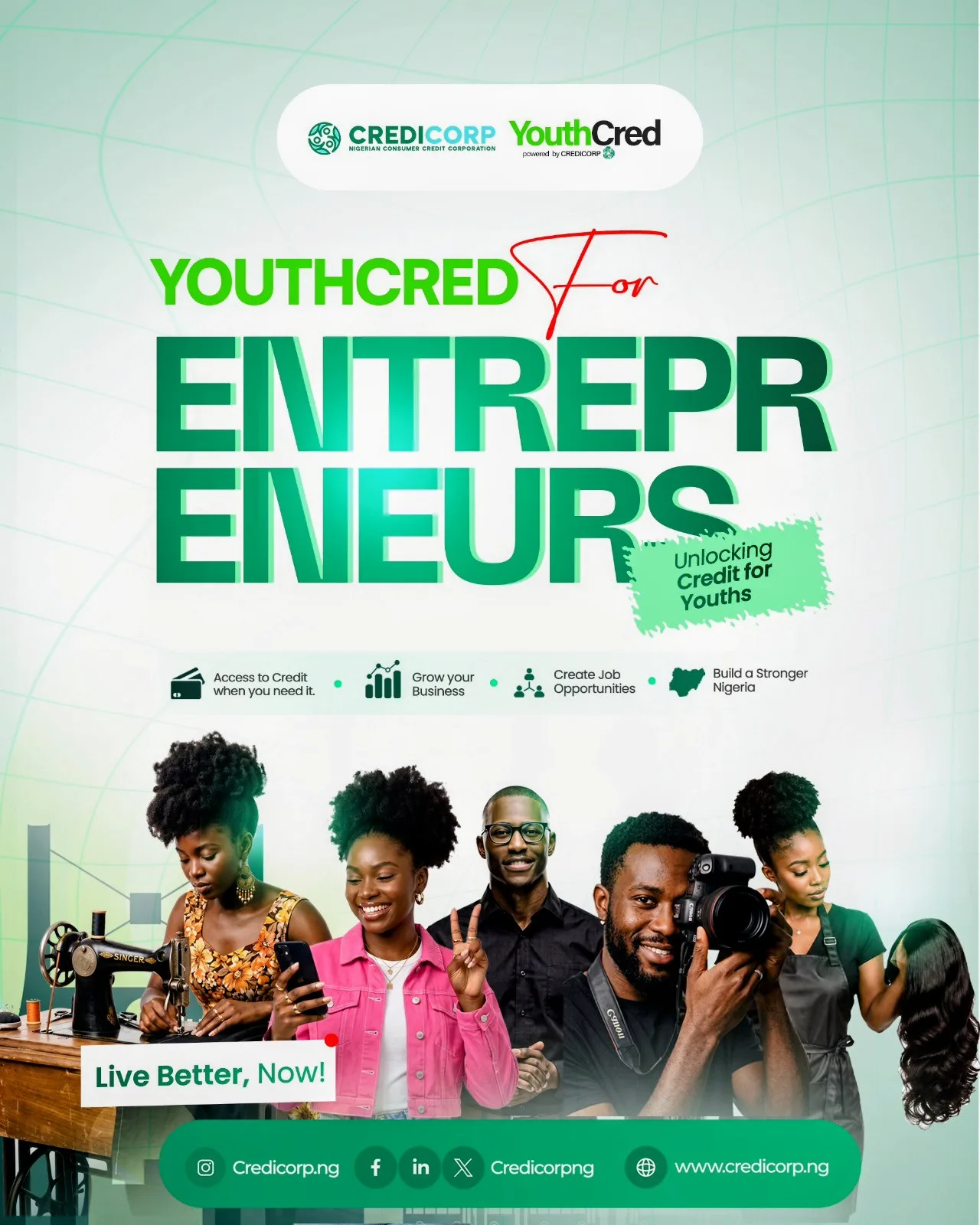 Apply for Federal Government YouthCred for Entrepreneurs 2026, now open nationwide and offering #200,000 to 2million with no collateral needed.