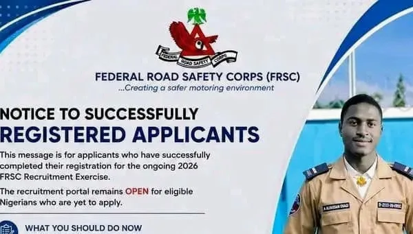 Frsc recruitment 2026 updates for successful applicants