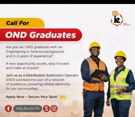 Ikeja electric OND Recruitment
