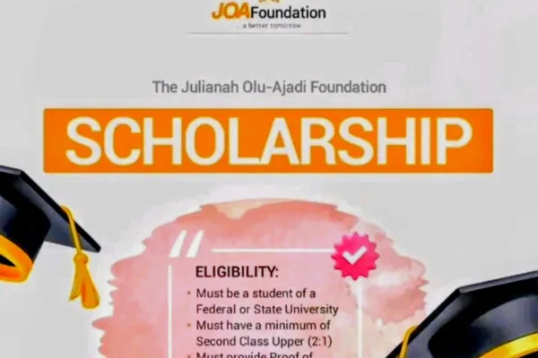 Apply for J.O.A Scholarship 2026