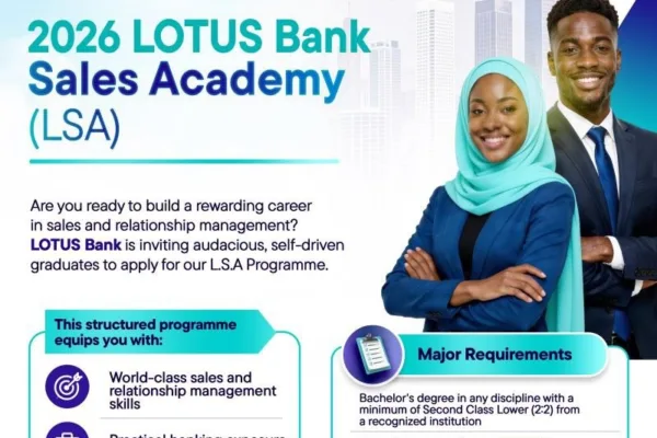 Apply for Lotus Bank Sales Academy