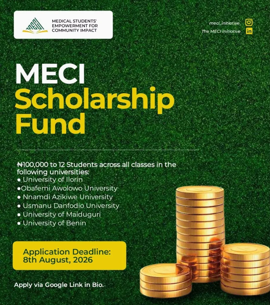 Apply for MECI Scholarship Fund 2026