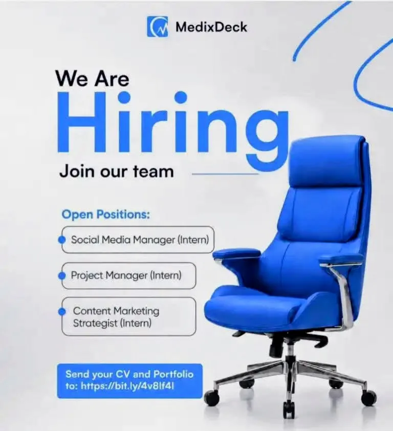 Apply for MedixDeck Internship Programme 2026, gain practical experience in digital marketing, project management, or content strategy within the healthcare technology sector.