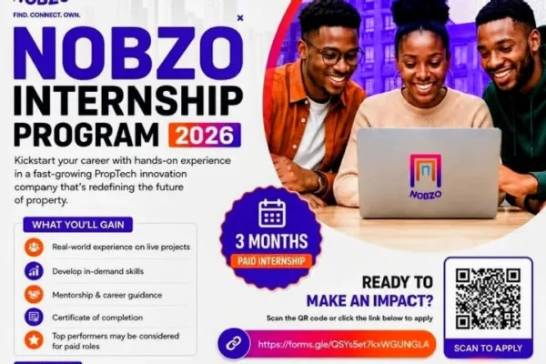 Apply for the NOBZO Paid Internship Programme 2026