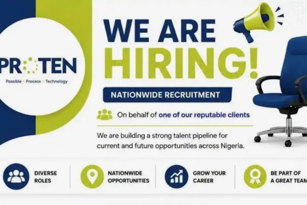 Proten Consulting is hiring, Apply now.