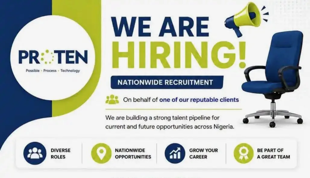 Proten Consulting is hiring, Apply now.