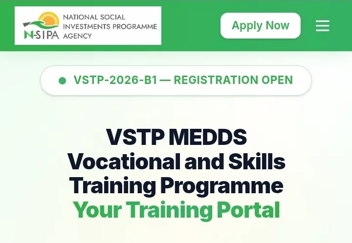 FG Renewed Hope Vocational & Skills Training Programme 2026 now open nationwide. Apply via NSIPA portal.