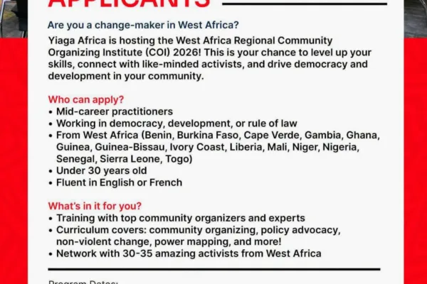 Application now open for Yaiga Africa 2027
