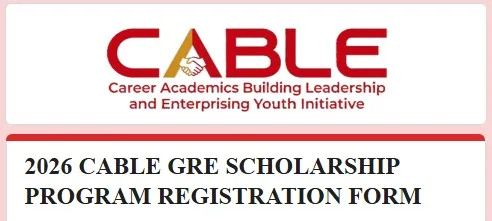 Apply for the CABLe GRE Scholarship 2026