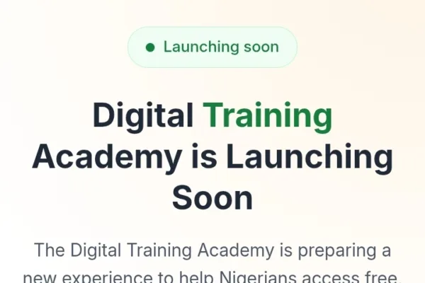 Apply for FG Digital Training Academy