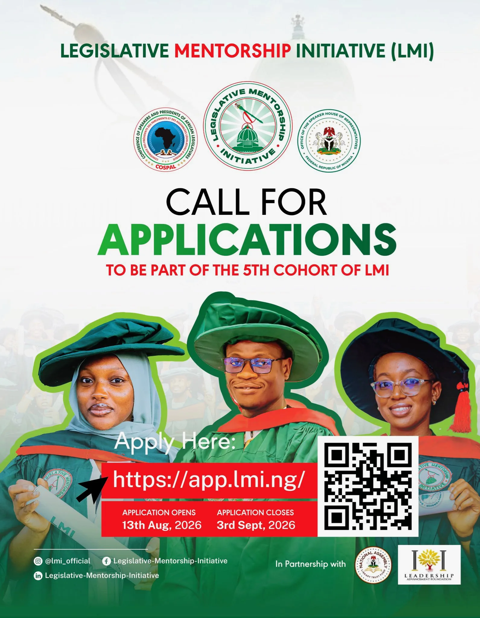 Apply for Federal legislative mentorship initiative