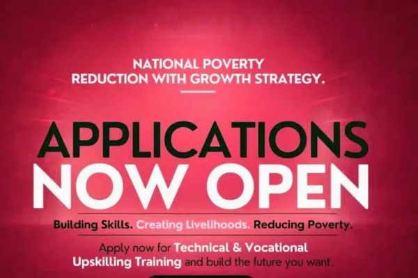 Apply for National Poverty Reduction Upskilling Training