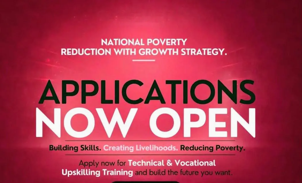 Apply for National Poverty Reduction Upskilling Training