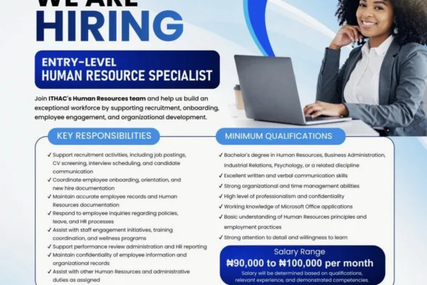 Apply for ITHAC Entry-Level Role Hybrid Job Opening