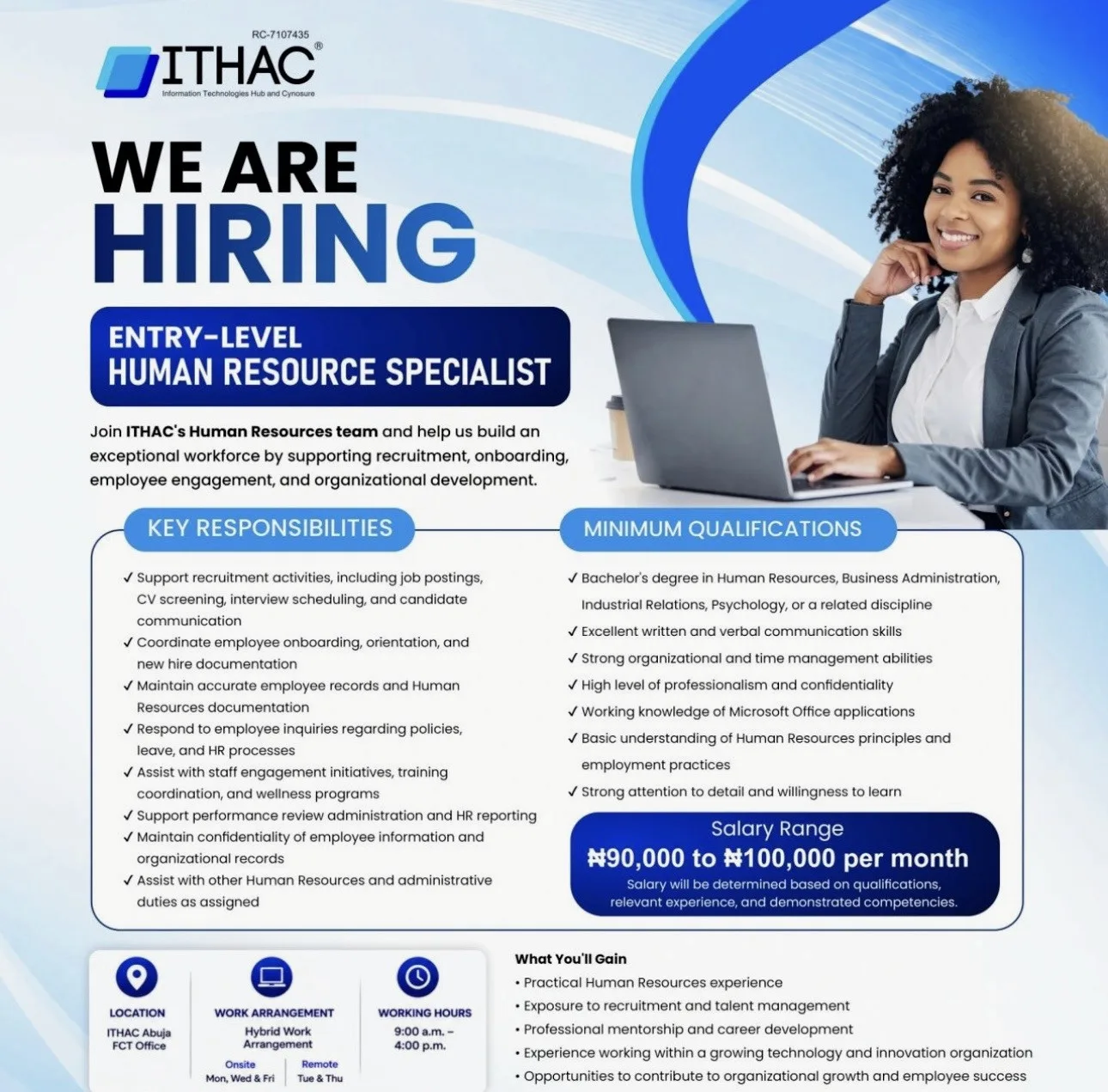 Apply for ITHAC Entry-Level Role Hybrid Job Opening