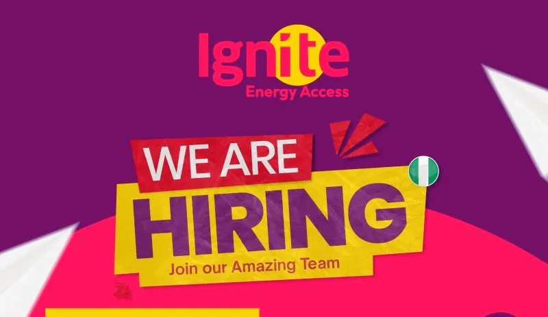 Ignite Energy Access is Hiring for Sales Team Lead Positions Available