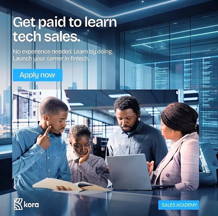 Apply for Kora Sales Academy 3-Month Paid Fintech Sales Programme