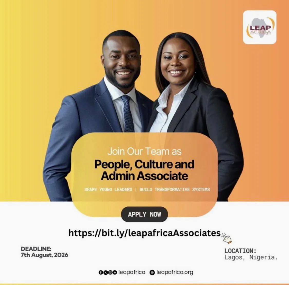 Apply for LEAP Africa Entry-Level Role.