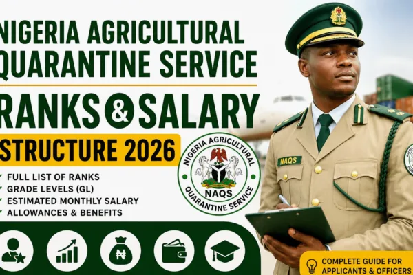 Here's the latest NAQS Salary structure for 2026