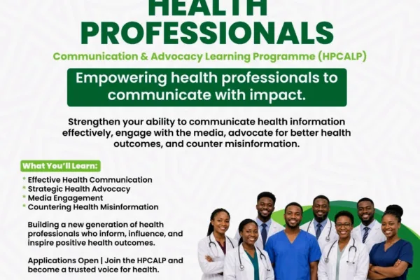 Apply for Nigeria Health Watch HPCALP 2026