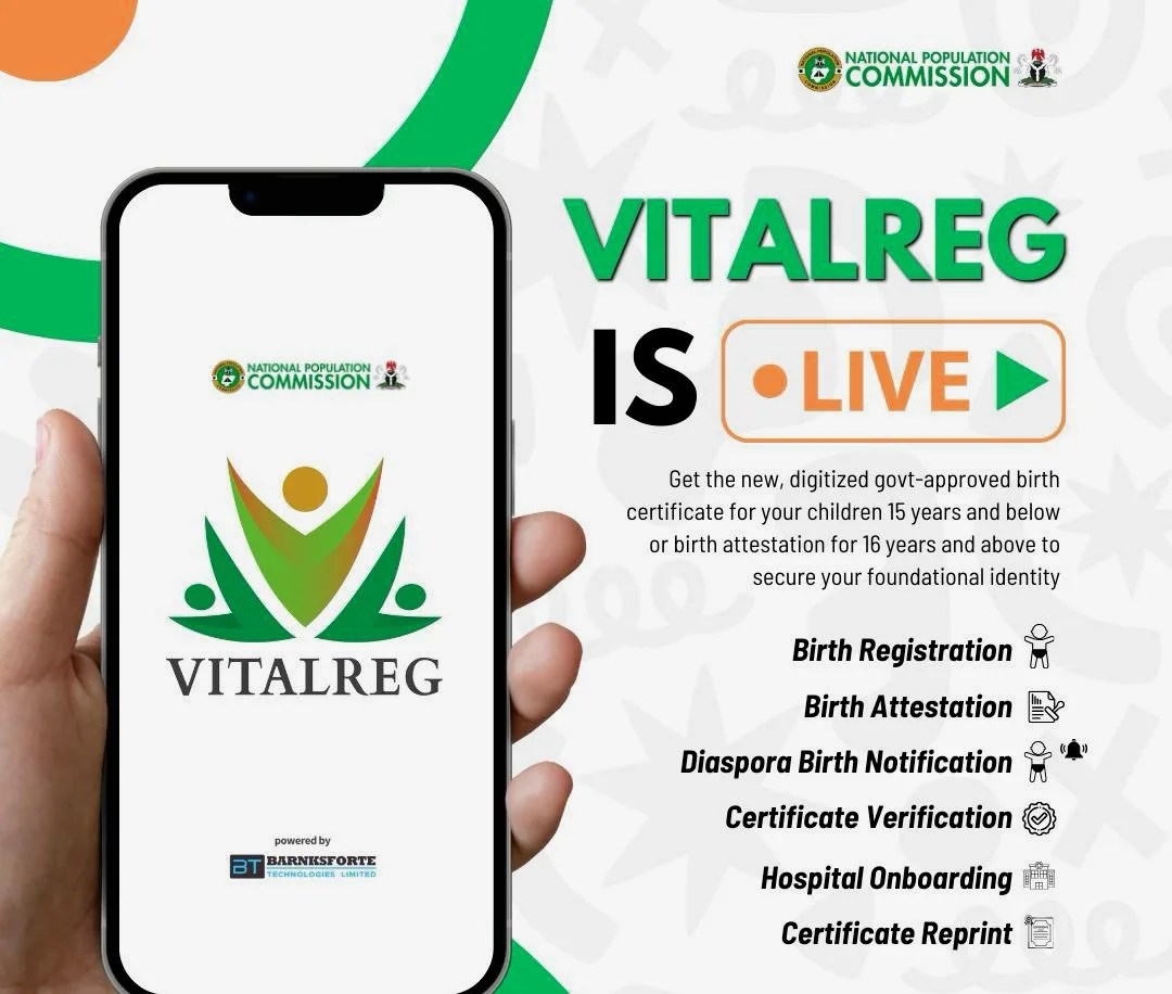Apply via VitalReg portal